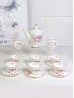 Porcelain 15 Pcs Tea Set With Gift Box